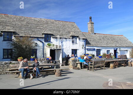 Platz & Kompass Wert Matravers, Corfe, Purbeck, Jurassic Coast, Dorset, England, Großbritannien, Vereinigtes Königreich, UK, Europa Stockfoto