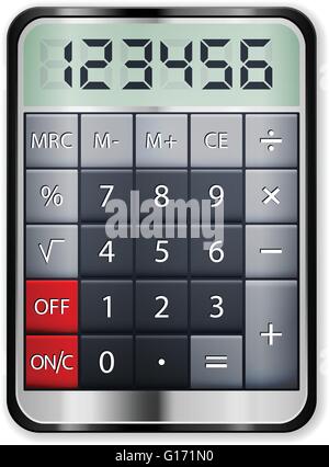 Rechnersymbol auf weißem Hintergrund. Vektor-Illustration. Stock Vektor