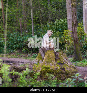 Die Rozelle Erinnerung Woodland in Ayr, Schottland. Die Gärten wurden im Rahmen der 1. Weltkrieg hundertjährigen Erinnerungen geschaffen. Stockfoto