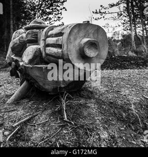 Die Rozelle Erinnerung Woodland in Ayr, Schottland. Die Gärten wurden im Rahmen der 1. Weltkrieg hundertjährigen Erinnerungen geschaffen. Stockfoto