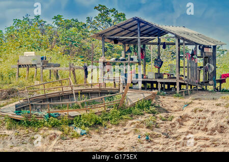 River House Rahmen Santarém Brasilien Stockfoto
