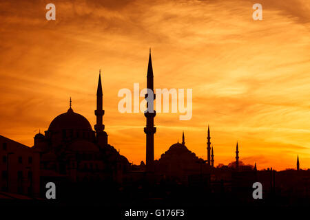 Istanbul-silhouette Stockfoto