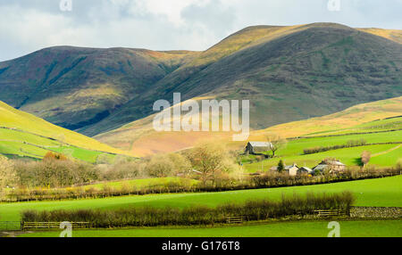 Die Howgill Fells von der Lune Schlucht Cumbria Stockfoto