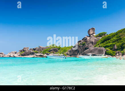 Strand der Similan Inseln in Phang Nga in Thailand Stockfoto
