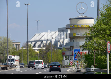 Stadtautobahn AVUS A 115, AVUS-Motel, ICC, Charlottenburg, Berlin, Deutschland Stockfoto