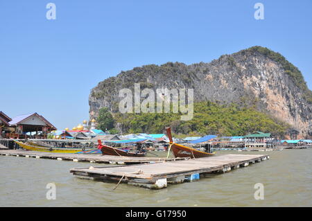 Koh Panyi (Floating muslimische Dorf) Thailand Stockfoto