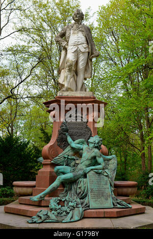 Gotthold Ephraim Lessing, Denkmal, gröberen Tiergarten, Tiergarten, Berlin, Deutschland Stockfoto