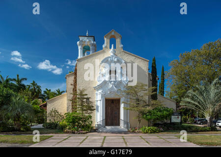 CORAL GABLES CONGREGATIONAL CHURCH (©KEIHNEL & ELLIOT 1923) CORAL GABLES FLORIDA USA Stockfoto