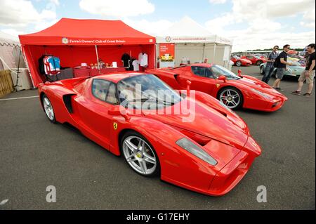 Ferarri Silverstone Classics Stockfoto