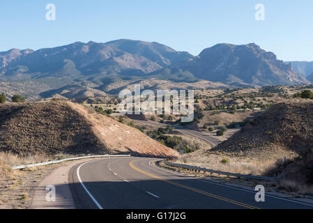 Scenic Highway 180 in Gila National Forest, New Mexico. Stockfoto