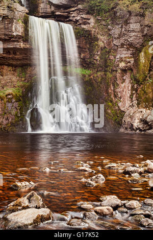 Thornton Kraft, ein Wasserfall auf der Ingleton Wasserfall Trail, Yorkshire Dales National Park, North Yorkshire, England, UK Stockfoto