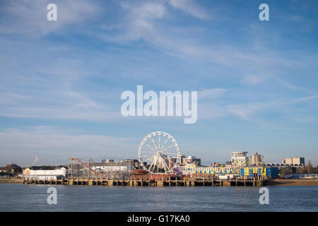 Clarence Pier auf Southsea seafront Stockfoto