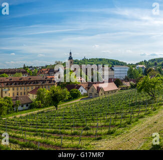 Blick vom Michaelsberg auf Schloss Altenburg in Bamberg Stockfoto