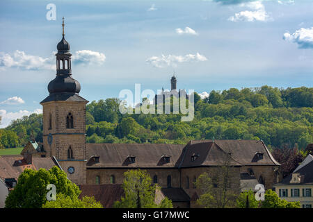 Blick vom Michaelsberg auf Schloss Altenburg in Bamberg Stockfoto