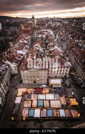 Dächer, Stadt Bern, Schweiz Stockfoto