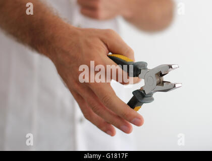 Mechaniker arbeiten im Haus, Bau und Architektur-Konzepte Stockfoto