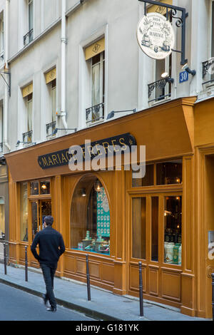 Mariage Frères Teezimmer und Boutique in Marais, Paris, Frankreich Stockfoto