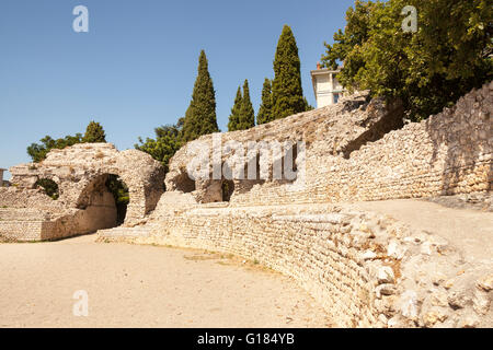 Arenes De Cimiez, auch bekannt als Aromaten Romaines, römische Ruinen, Parc Des Aromaten De Cimiez, Nizza, Côte d ' Azur, Frankreich Stockfoto