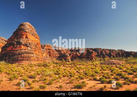 Bee Hive Formationen auf der Bungle Bungles in Western Australia Stockfoto