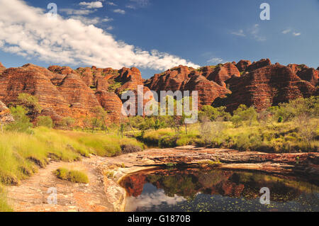 Bee Hive Formationen auf der Bungle Bungles in Western Australia Stockfoto