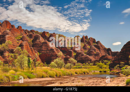 Bee Hive Formationen auf der Bungle Bungles in Western Australia Stockfoto