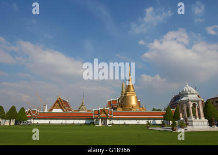 Wat Phra Kaew von Eingang, großer Palast, Bangkok, Thailand Stockfoto