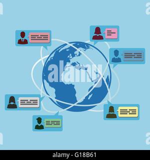 Menschen-Kommunikation Stock Vektor