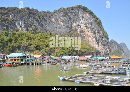 Koh Panyi (Floating muslimische Dorf) Thailand Stockfoto