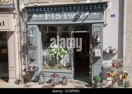 Fiston Geschenk-Shop; Saint Remy de Provence; Frankreich Stockfoto