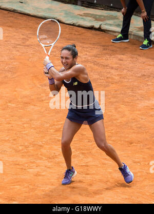 Heather Watson von G. Britain spielen Barbora Strycova Tschechien, BNL Tennis Internationals, Foro Italico, Rom, 2016 Stockfoto