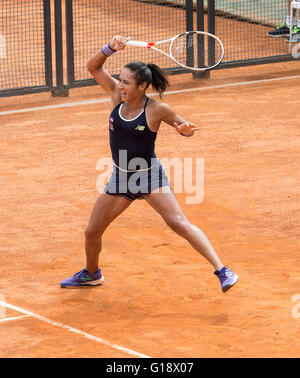 Heather Watson von G. Britain spielen Barbora Strycova Tschechien, BNL Tennis Internationals, Foro Italico, Rom, 2016 Stockfoto