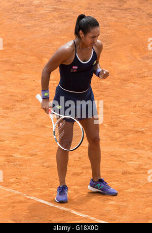 Heather Watson von G. Britain spielen Barbora Strycova Tschechien, BNL Tennis Internationals, Foro Italico, Rom, 2016 Stockfoto