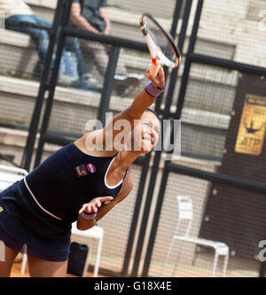 Heather Watson von G. Britain spielen Barbora Strycova Tschechien, BNL Tennis Internationals, Foro Italico, Rom, 2016 Stockfoto