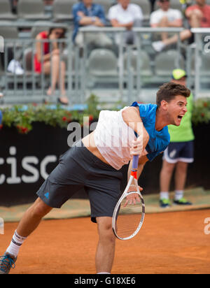 Rom, Italien. 11. Mai 2016. Dominic Thiem Österreichs spielen Joao Sousa aus Portugal bei BNL Tennis Internazionali, Foro Italico, Stockfoto