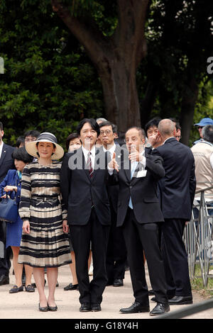 Rom 11. Mai 2016. Prinz und Prinzessin Akishino von Japan besuchen den Kaiserforen. Foto Samantha Zucchi Insidefoto Stockfoto