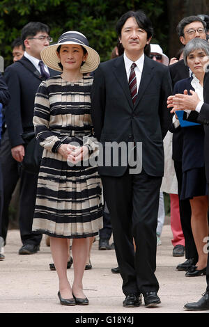 Rom 11. Mai 2016. Prinz und Prinzessin Akishino von Japan besuchen den Kaiserforen. Foto Samantha Zucchi Insidefoto Stockfoto