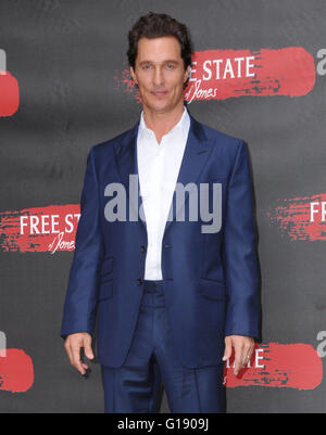 Beverly Hills, CA, USA. 1. März 2016. Am 11. Mai 2016 - Beverly Hills, Kalifornien - Matthew McConaughey. Foto rufen für STX Entertainment '' freie Zustand von Jones'' statt im Four Seasons Hotel. Bildnachweis: Birdie Thompson/AdMedia © Birdie Thompson/AdMedia/ZUMA Draht/Alamy Live-Nachrichten Stockfoto