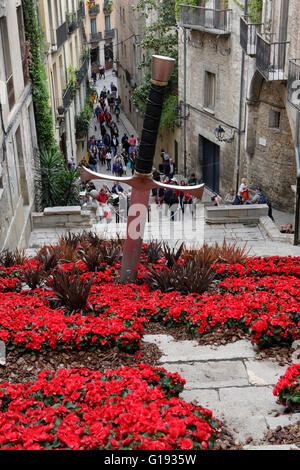 Girona Blumenfest 2016, Temps de Flors, Katalonien, Spanien Stockfoto