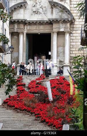 Girona Blumenfest 2016, Temps de Flors, Katalonien, Spanien Stockfoto