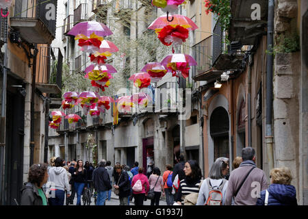 Girona Blumenfest 2016, Temps de Flors, Katalonien, Spanien Stockfoto