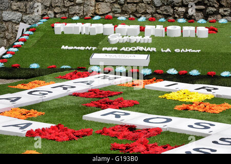 Girona Blumenfest 2016, Temps de Flors, Katalonien, Spanien Stockfoto