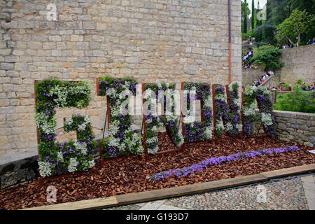 Girona Blumenfest 2016, Temps de Flors, Katalonien, Spanien Stockfoto