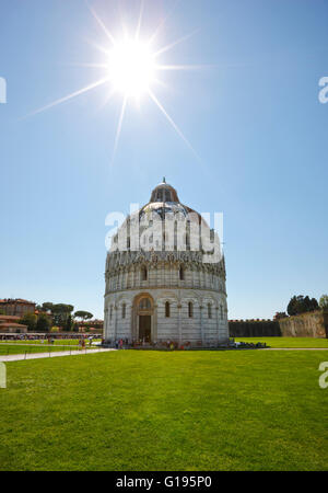 Baptisterium in Pisa, Toskana, Italien Stockfoto