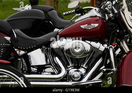 Harley Davidson Motorrad Nahaufnahme Stockfoto