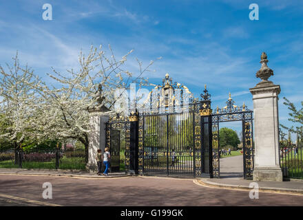 Eingangstore, Queen Mary Garden, Regents Park, London UK Stockfoto