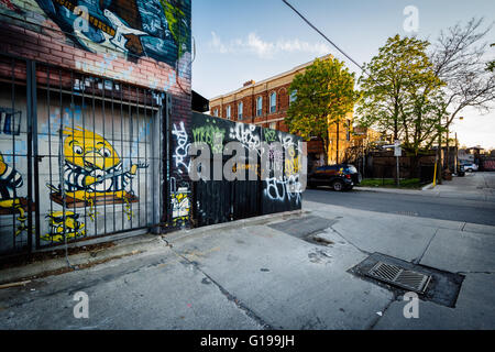 Graffiti in der Innenstadt von Toronto, Ontario. Stockfoto