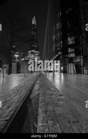 LONDON - 23. März 2016. Die Scherbe, auch bezeichnet als der Shard of Glass, Shard London Bridge Stockfoto