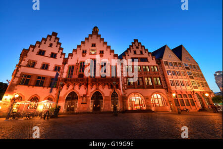 Rathaus Romer, Romerberg, Frankfurt am Main, Hessen, Deutschland / Römer, Römerberg Stockfoto