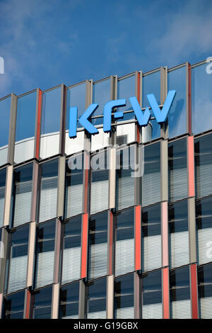 KFW, Kreditanstalt Pelz Förderinstitut, Zeppelinallee, Frankfurt Am Main, Hessen, Deutschland Stockfoto