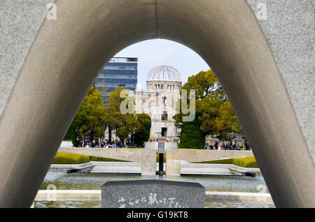 Japan, Honshu, Hiroshima Peace Memorial Park für Atombombe des 6. august 1945 Stockfoto